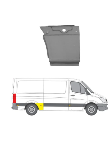 Mercedes Sprinter 06-13 remontdaļa sānam R apakšas daļa pirms riteņa 3265